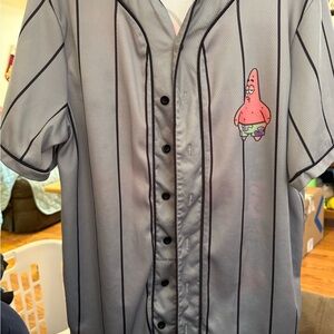 Nickelodeon Patrick Star Gray Shirt with Black Trim
